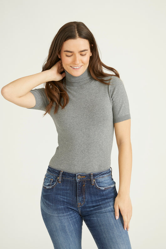 Short Sleeve Turtleneck