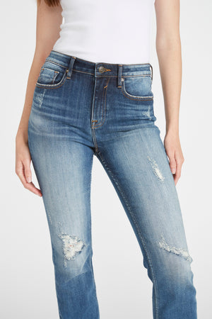 Ace Destructed Straight - Medium Wash